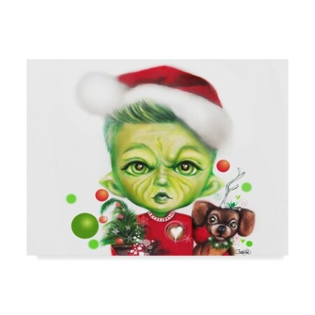 Sheena Pike Art And Illustration 'Grinchie Guy' Canvas Art,24x32